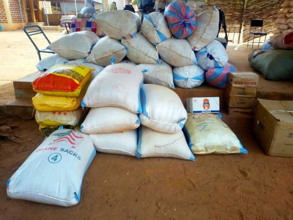 Bulk food supplies sent to Burkina Faso Fada N'Gourma by O Tienou Ti Diero Baafiri (Burkina Faso Charity).