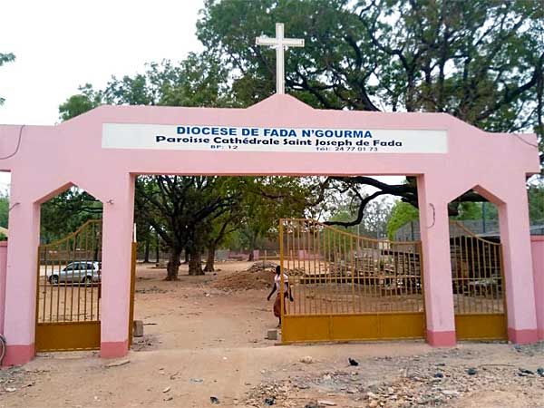 Fada N'Gourma Diocese entrance in eastern Burkina Faso.