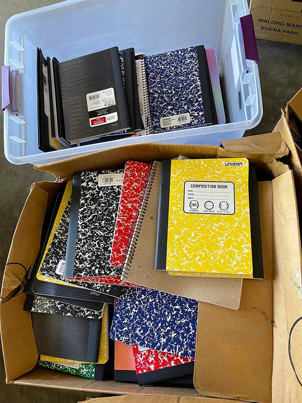 Notebooks school supplies