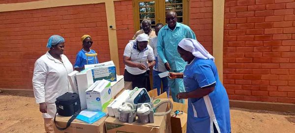 Medical and surgical supplies donated by the charity